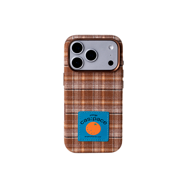 cas:pace   橘子 配色 布製貼合工藝  手機殼