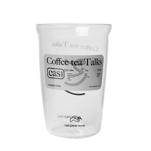 cas:pace-Home   「Coffee tea Talks」玻璃杯