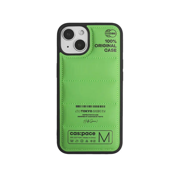 cas:pace 21A/W 「100% original case」綠色羽絨（green）  手機殼